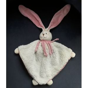 Doudou Plat Ecru Rose Lapin Bukowski - Occasion