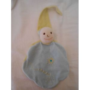 Cmp Eveil Et Tendresse Un Reve De Bebe Peluche Doudou Poupée Lutin Bleu Marionnette Bonnet Vert Jaune Fleur - Occasion