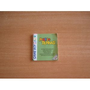 Notice Mario Tennis (Game Boy Color) - Occasion