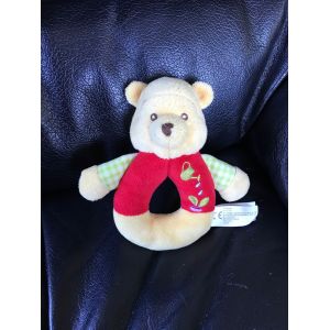 Doudou Peluche Hochet Winnie The Pooh Arrosoir Fleurs 14cm - Occasion