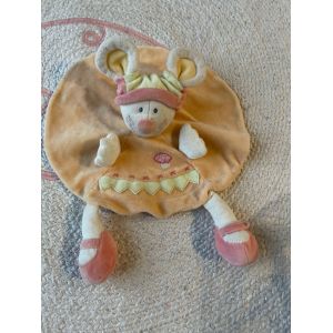 Doudou Peluche Souris Kiabi Champignon Brod&eacute; - Occasion