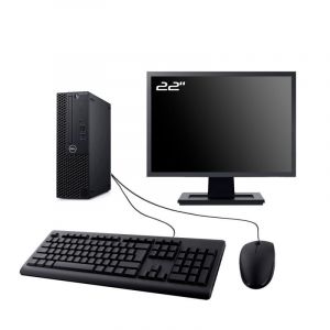 PC Dell Optiplex 3060 SFF Ecran 22" Intel I7-8700 RAM 8Go SSD 480Go W11 Wifi - Occasion