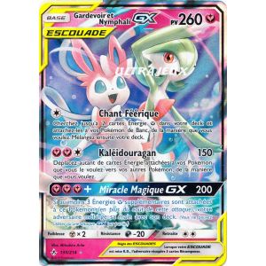Pokémon - 130/214 - Sl10 - Soleil Et Lune - Alliance Infaillible - Gardevoir & Nymphali Gx - Ultra Rare - Occasion