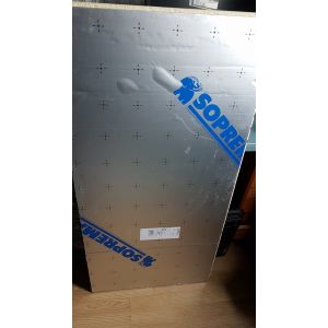 Plaque d'isolant en polyur&eacute;thane SOPREMA, R=1, Ep.25mm,1.2x0.6m - Occasion