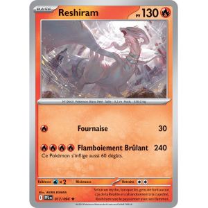 Reshiram - Holo - 017/094 - Flammes Fantasmagoriques - Occasion