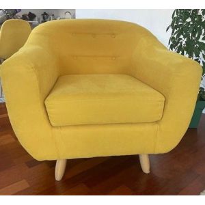 Fauteuil Jaune Style Scandinave Marque Jalouse - Occasion
