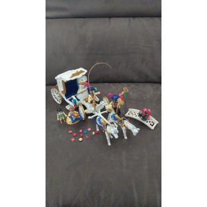 Carrosse royale de mariage avec figurines Playmobil - Occasion