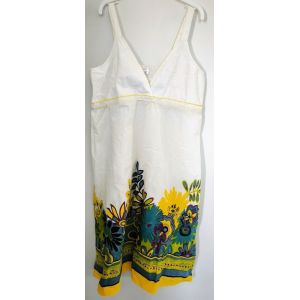 Robe D&#39;Été Blanche À Fleurs - T U - Occasion