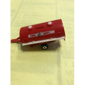 Voiture Miniature Majorette 21760 Remorque Pompier Citerne Eau - Fire Dept - 7x3 Cm - Occasion