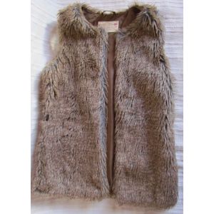 Gilet Sans Manche Fausse Fourrure 12 Ans Marron - Occasion