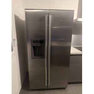 R&eacute;frig&eacute;rateur am&eacute;ricain Whirlpool inox &ndash; distributeur eau + gla&ccedil;ons - Occasion