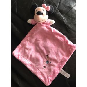 Nicotoy Doudou Minnie Carr&eacute; Plat Rosenicotoy Fleur Papillon 30cm - Occasion