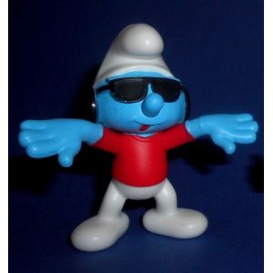 Figurine 28b Schtroumpf Dj - S&eacute;rie Les Schtroumpfs (Mac Donalds 2018) - Occasion