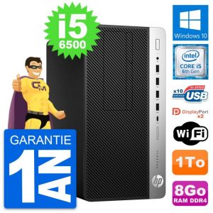 PC Tour HP ProDesk 600 G3 Intel Core i5-6500 RAM 8Go Disque 1To Windows 10 Wifi - Occasion