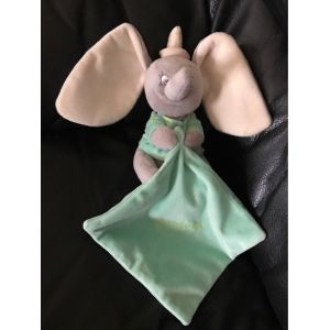 Doudou Mouchoir Dumbo Disney Nicotoy Vert Luminescent Brille Dans Le Noir 17-32cm - Occasion