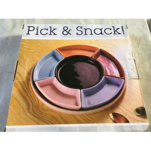 Presentoir Aperitif Rond - 6 Coupelles - - Occasion