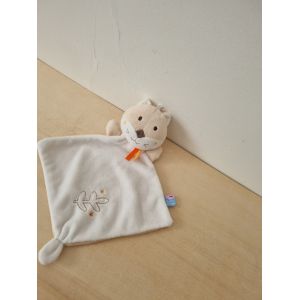 Doudou Chat Rose Blanc Sucre D'orge - Occasion