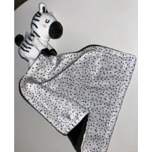 Doudou z&egrave;bre DPAM mouchoir jouet b&eacute;b&eacute; Du pareil au m&ecirc;me peluche naissance - Occasion