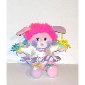 Popples Pom Pom Popples Party Rose Jaune Bleu Doudou Peluche 28cm Mattel Vintage 1987 - Occasion