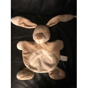 Doudou Plat Lapin Beige Écru Croix Orchestra - Occasion