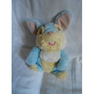 Doudou Pan Pan Lapin Panpan Pampan Disney Nicotoy Simba Toys Dickie Assis Bleu Jaune Oreille Rose 20cm - Occasion