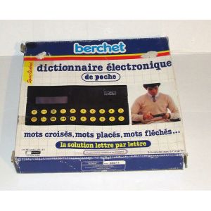 Jeu Electronique De Poche Dictionnaire Lettre Par Lettre Berchet - Occasion