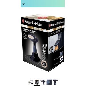 Russell Hobbs - Défroisseur vapeur [Multiusage, Antibactérien] Steam Genie Aroma (1800W, 32g/min vapeur + 4 accessoires - Occasion