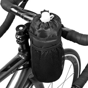 Kal-Porte-Bouteille De Vélo Avec Poche Pour Téléphone Portable - Porte-Gobelet Pour Guidon De 22 À 64 Onces, Étanche, Isolé, Durable Et Stable (1) - Occasion