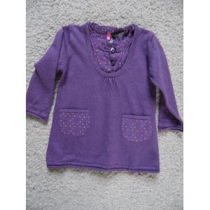 Robe B&eacute;b&eacute; Fille Violet "Orchestra" Taille 6 Mois - Occasion