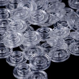 Boutons À Pression En Plastique, 50 Pièces, Taille T5, Pour Vêtements, Accessoires De Vêtement, En Résine Transparente Kam - Occasion