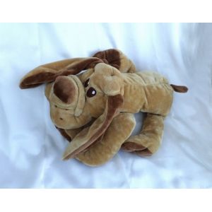 Peluche Doudou Chien Marron Allong&eacute; CP International - Occasion