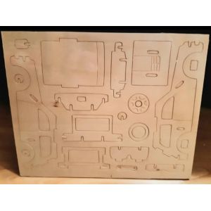 Puzzle 3d Renault 5 Turbo miniature kit en bois - Occasion