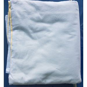 Bérangère - Housse De Couette Double Face Bleu Ciel Et Jaune Paille En Coton 240x220 - Occasion