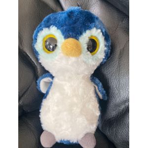 DOUDOU PELUCHE YOOHOO & FRIENDS PINGOUIN HIBOU BLEU BLANC HT16cm - Occasion