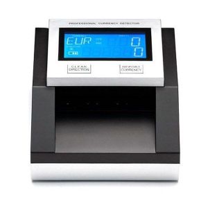 Détecteur de faux billets EUR, GBP, SEK, avec pile, compteur de billets et montant total, extensible, supporte des billets neufs de 50 , Yatek SE-0350B - Occasion