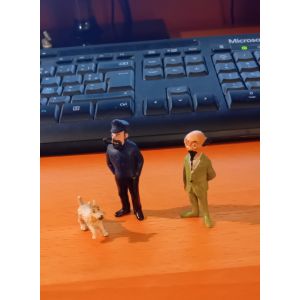 Figurine Tournesol Haddock Milou - Occasion