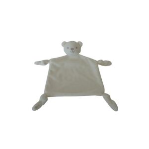 Doudou ours plat blanc étoiles Primark - Occasion
