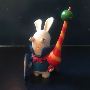Figurine Lapin Crétin Chevalier - Série Les Lapins Crétins Retour Vers Le Passé (Ubisoft 2010) - Occasion