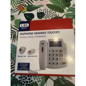 T&eacute;l&eacute;phone grandes touches seniors LBS m&eacute;dical - Occasion