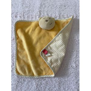 Doudou ours vichy jaune tex - Occasion