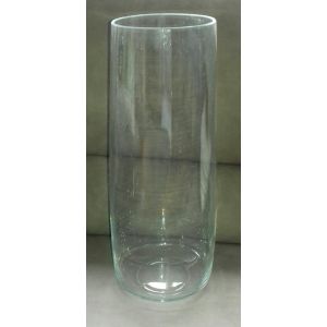 Très grand vase en verre transparent 45 cm Ø 18 cm - Occasion