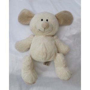 Doudou Peluche Chien Ecru Et Beige Nicotoy - Occasion