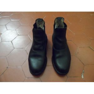 Boots D&Eacute;quitation Cuir Noir Fouganza - 36 - Occasion