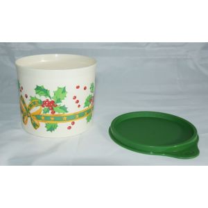 Boîte Ronde Décors Nôel Tupperware - Occasion
