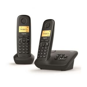 Gigaset AL170 DUO - T&eacute;l&eacute;phone sans fil avec ID d'appelant - DECT GAP - de Siemens deux 2 combin&eacute;s - R&eacute;pertoire 50 entr&eacute;es - Journal d'appel 10 entr&eacute;es - GS-A170A + combin&eacute; suppl&eacute;mentaire AL170H - Occasion