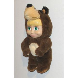 Peluche Poup&eacute;e Masha Qui Se Deguise En Ours Michka Doudou Masha And The Bear Simba Toys - Occasion