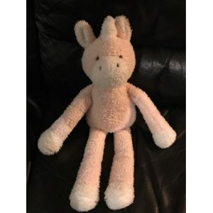 Doudou Peluche Licorne Rose Et Blanc Primark 40cm - Occasion