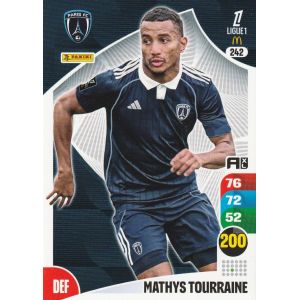 Carte Foot Panini Adrenalyn Xl 2026 - N&deg; 242 - Mathys Tourraine - Paris Fc - Occasion