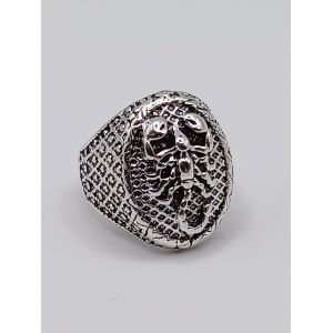 Bague M&eacute;tal Argent&eacute;,Scorpion,Taille 19.74 Mm - Occasion