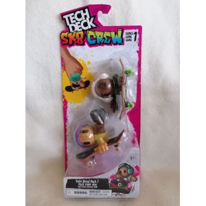 Figurines Tech Deck Sk8 Crew (Series 1) - Twin Shred Pack / Pack Rider Duo (Pack Doble Dominio Total) - Spin Master - Occasion